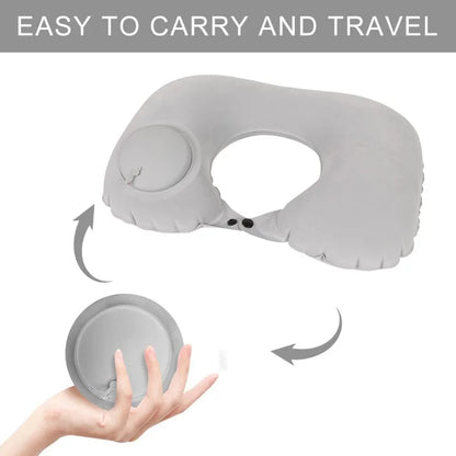 Inflatable Neck Travel Pillow for Comfortable Support