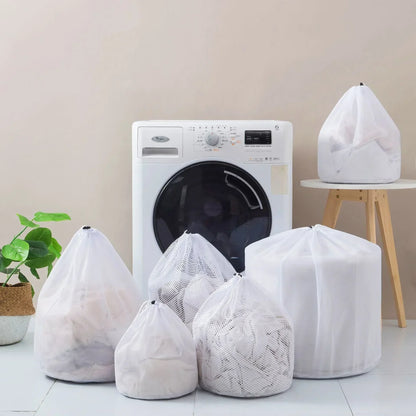 Mesh Laundry Bag Drawstring Large Capacity Organizer