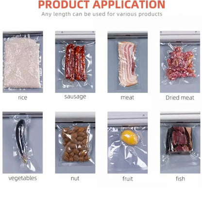 Vacuum Sealer Bags Food Storage Rolls for Camping