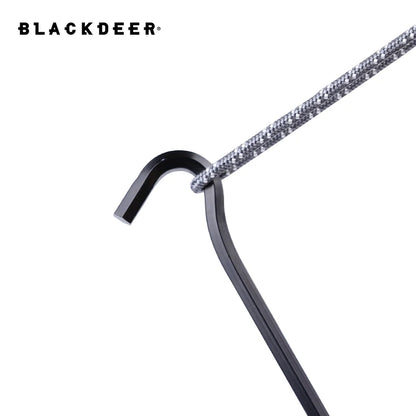 Aluminum Camping Tent Pegs Set with Wind Rope