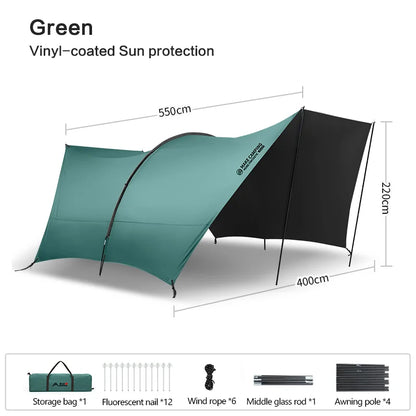 Large Camping Canopy Tent with UV & Rain Protection