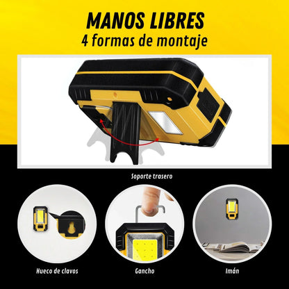 Rechargeable COB Work Light Magnetic Bright Lamp
