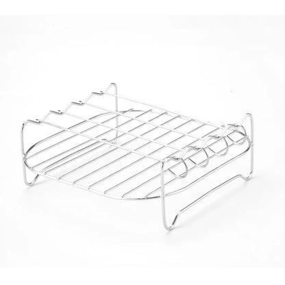 Outdoor Grill Set with Skewers & Stainless Steel Rack