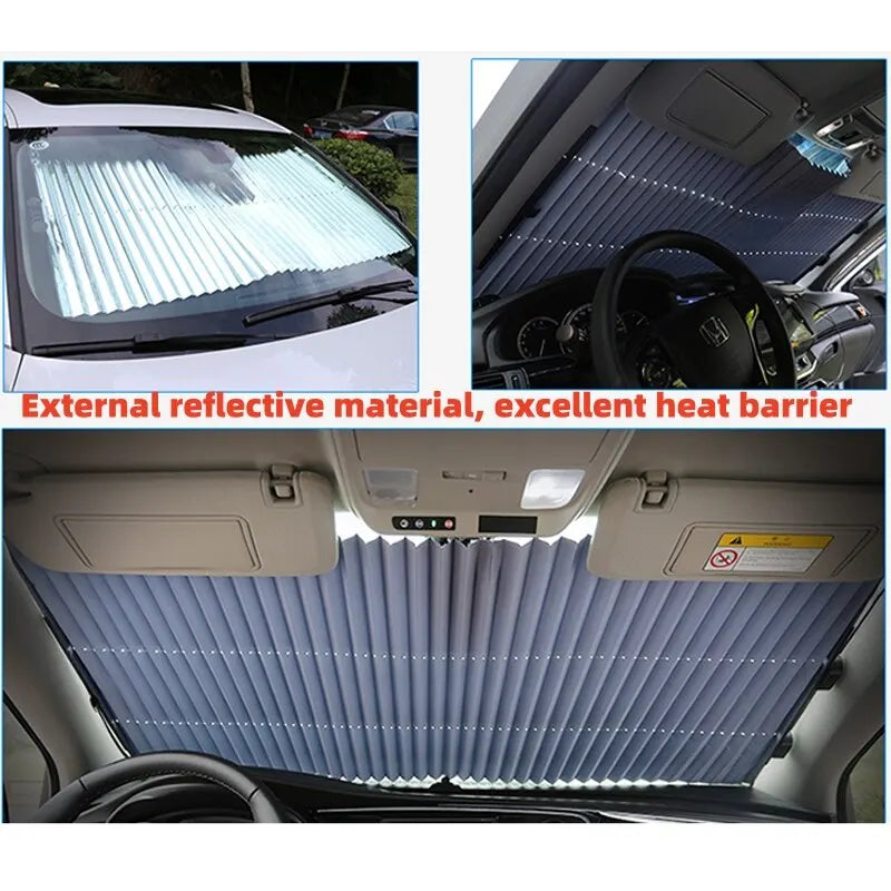Retractable Car Sunshade – UV Protection & Heat Block