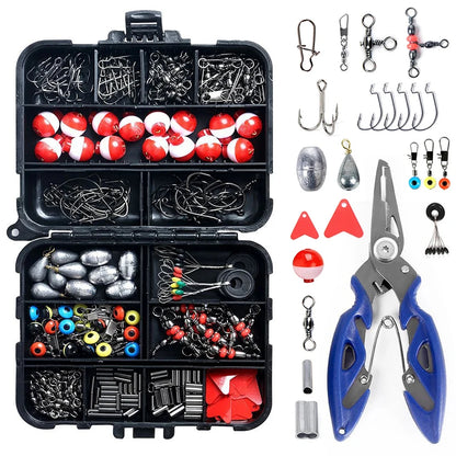 263pcs Fishing Accessories Kit – Complete Tackle Box Set