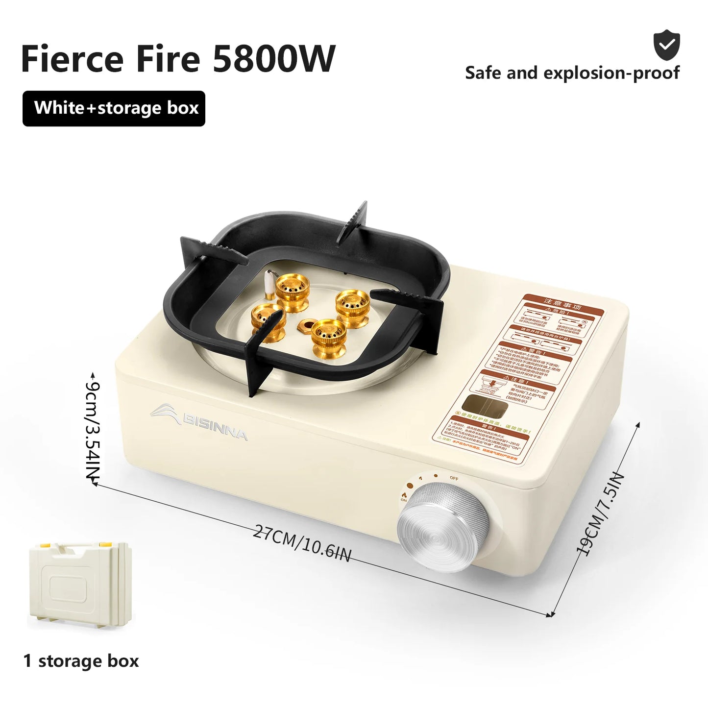 Portable Camping Gas Stove for Fast Outdoor Cooking