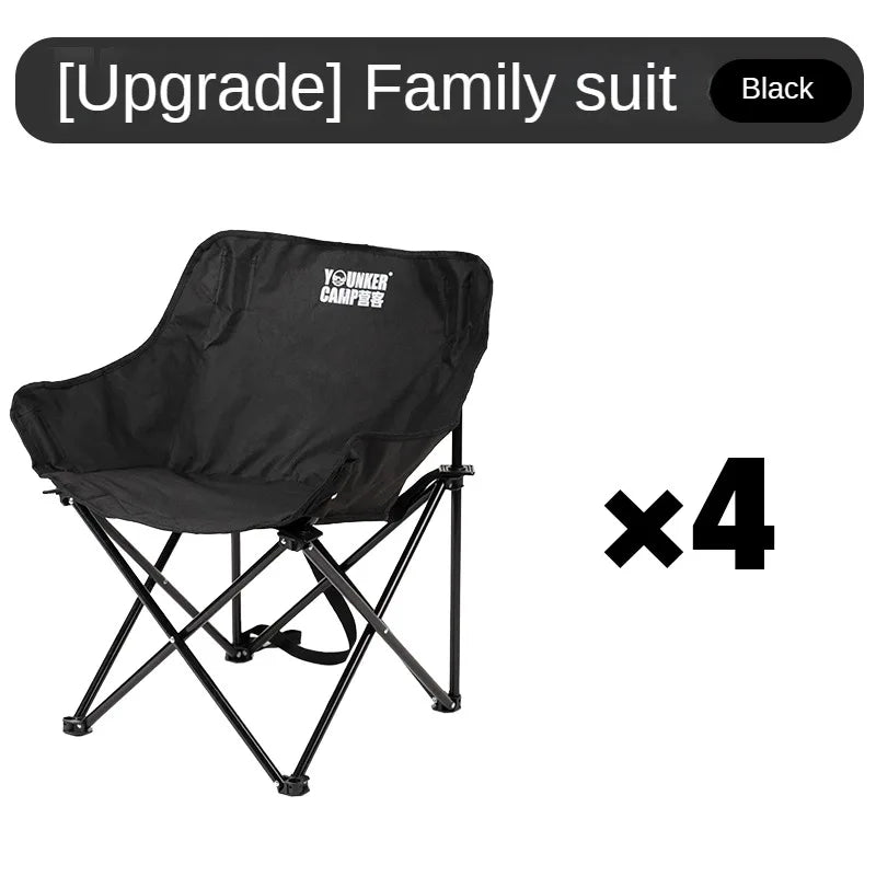 Folding Moon Camping Chair for Comfortable Outdoor Seating