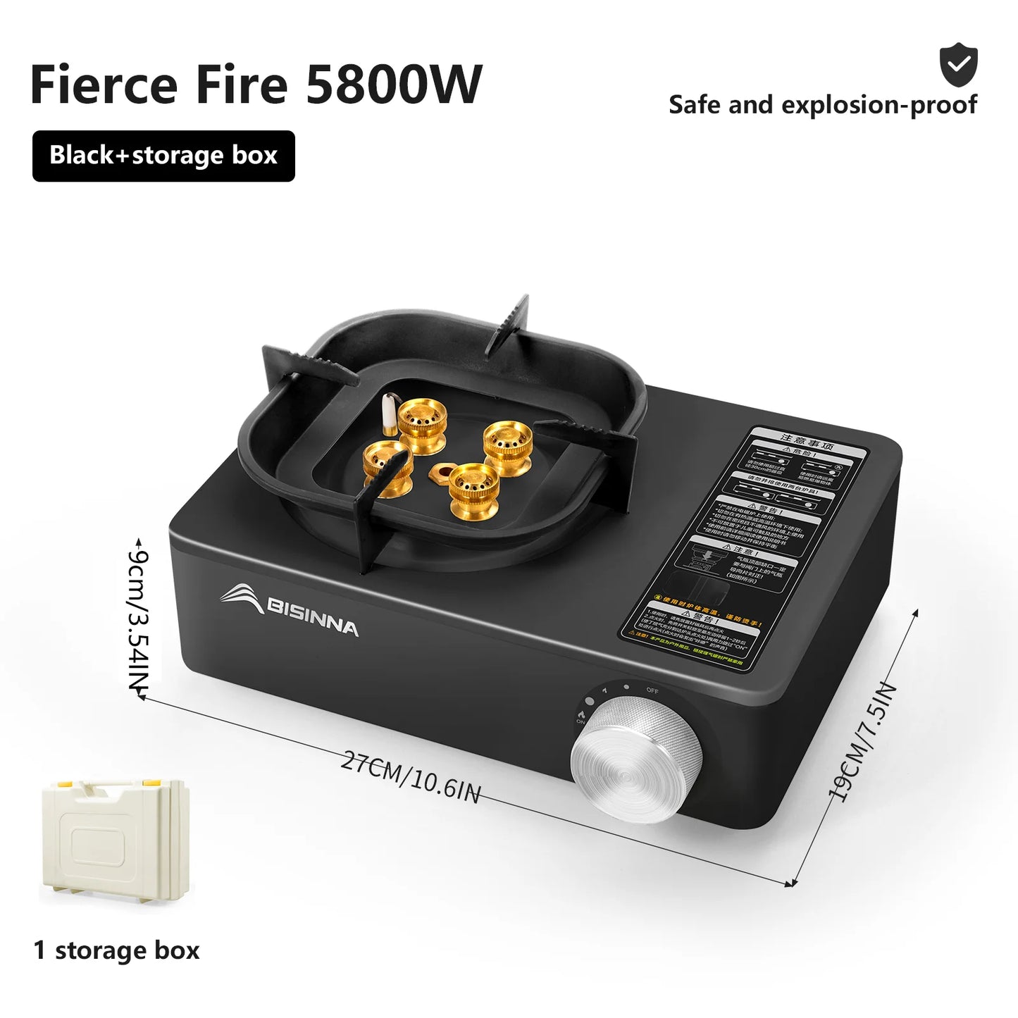 Portable Camping Gas Stove for Fast Outdoor Cooking