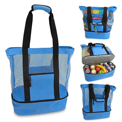 Insulated Picnic Beach Bag – Large Waterproof Tote for Women