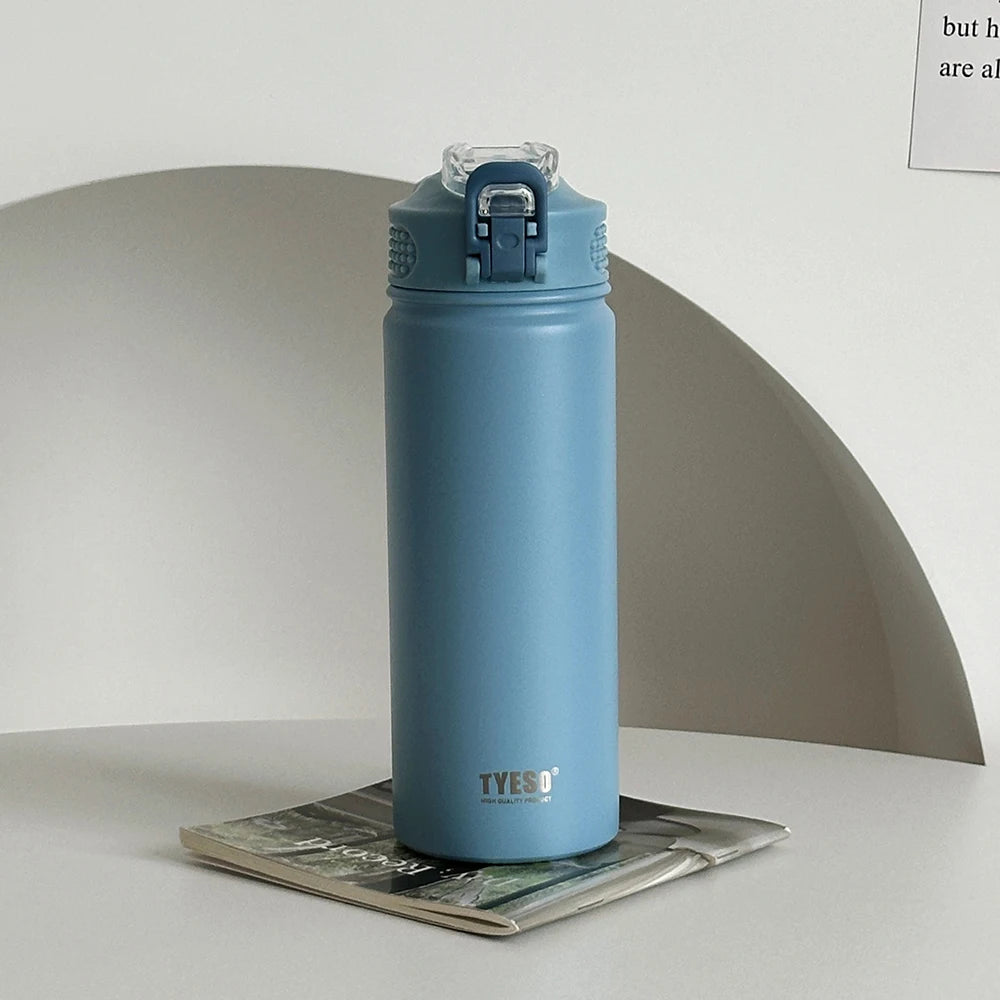 TYESO Stainless Steel Thermos Water Bottle – Keeps Drinks Hot & Cold