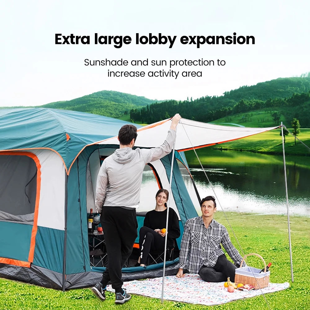 4 Season Family Camping Tent Large Waterproof Shelter