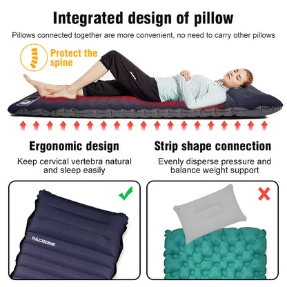Ultralight Camping Mattress – Self-Inflating Comfort 10cm Thick