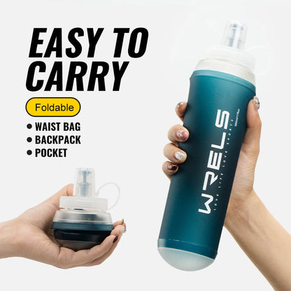 500ML Collapsible Water Bottle for Hiking & Running