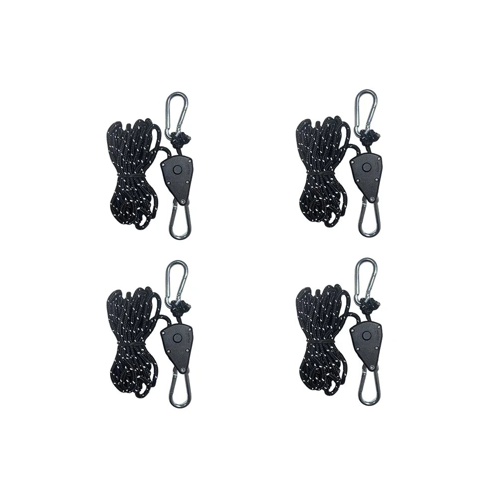 Reflective Tent Guy Lines with Tensioners for Wind Stability