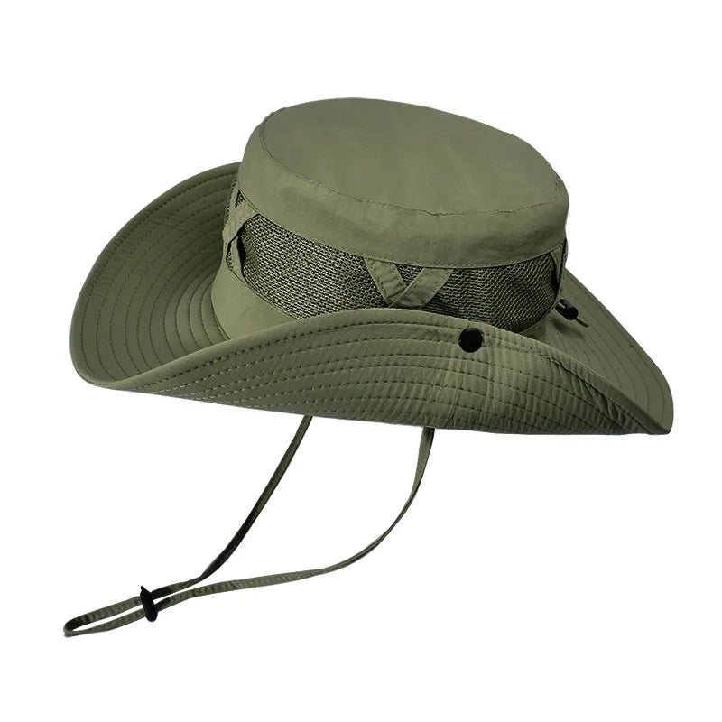 Wide Brim Outdoor Sun Hat – Breathable UV Protection