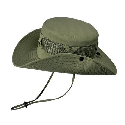 Wide Brim Outdoor Sun Hat – Breathable UV Protection