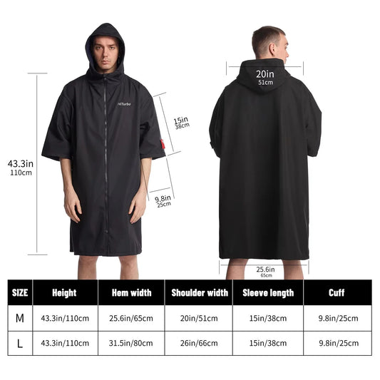 Waterproof Changing Poncho for Swimming & Outdoor Warmth