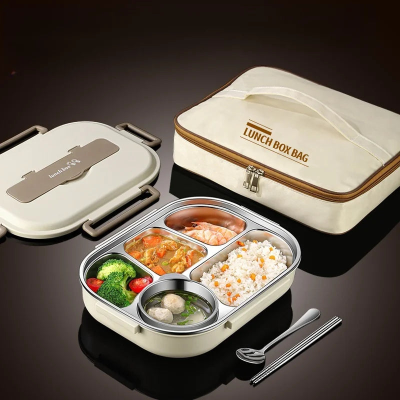 Insulated Stainless Steel Lunch Box Leakproof Set