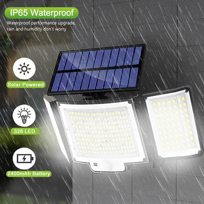 Solar Motion Sensor Security Light for Outdoor Lighting