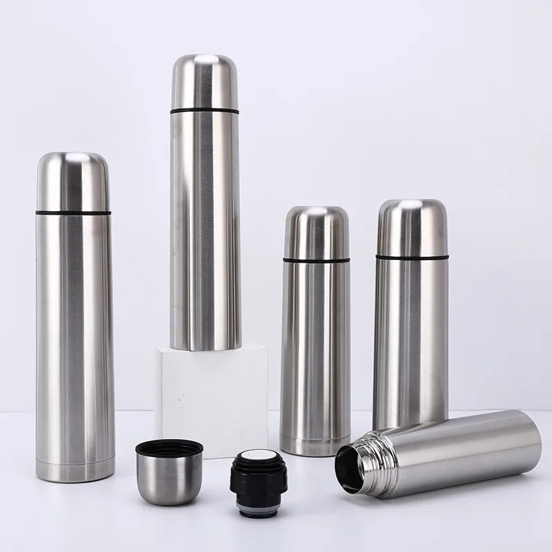 Stainless Steel Thermal Water Bottle Keeps Drinks Hot/Cold