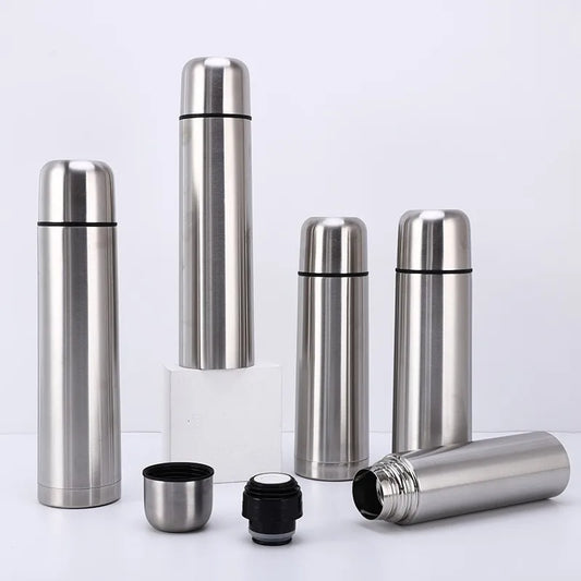 Stainless Steel Thermal Water Bottle Keeps Drinks Hot/Cold