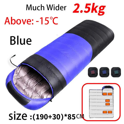 Heated Sleeping Bag USB Warm Winter Camping Comfort