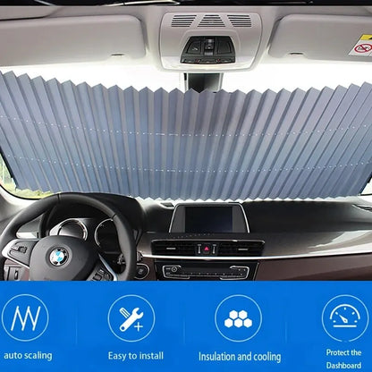 Retractable Car Sunshade – UV Protection & Heat Block