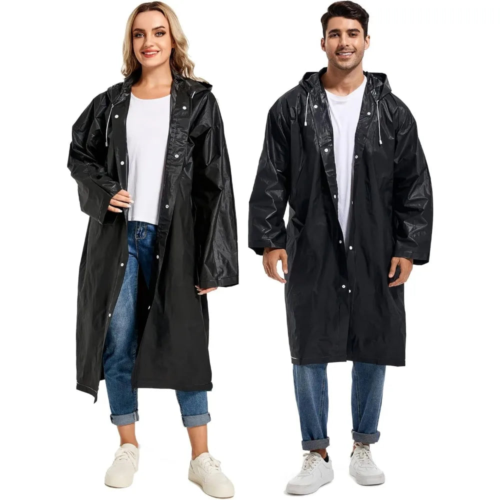 Waterproof Rain Poncho for Lightweight Outdoor Protection