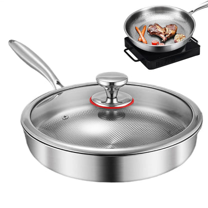 Titanium Frying Pan with Lid – Durable Non-Stick Skillet