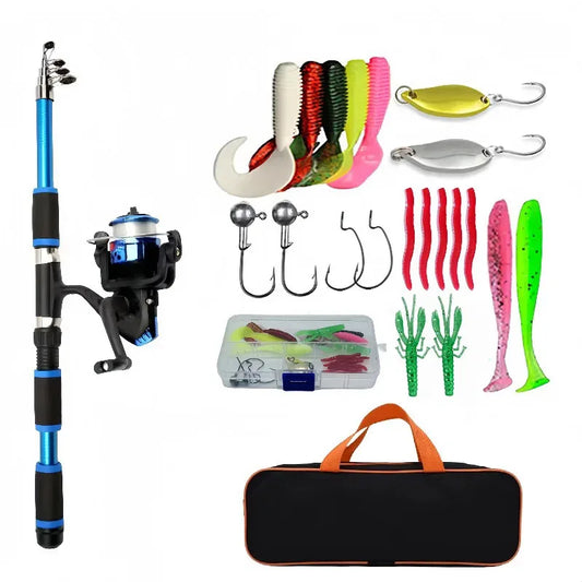 Telescopic Fishing Pole Set – Portable Full Kit