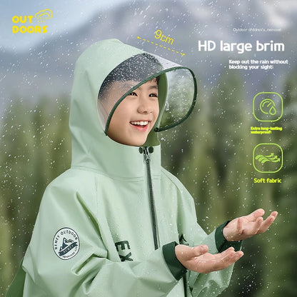 Full Body Rain Poncho with Backpack Protection