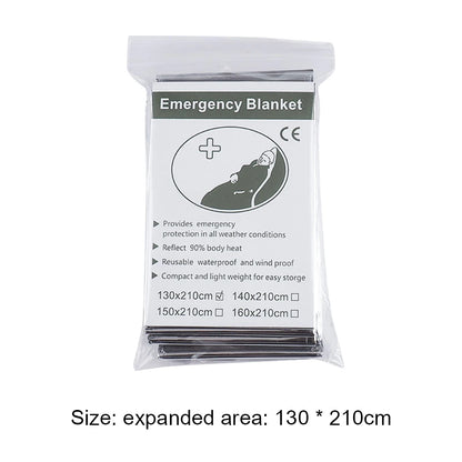 Emergency Mylar Thermal Blanket for Warmth & Survival