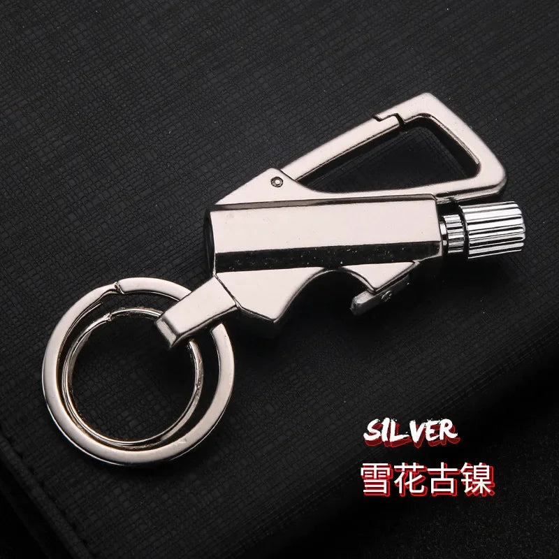 Portable Camping Match Keychain – Metal Fuel Lighter Tool