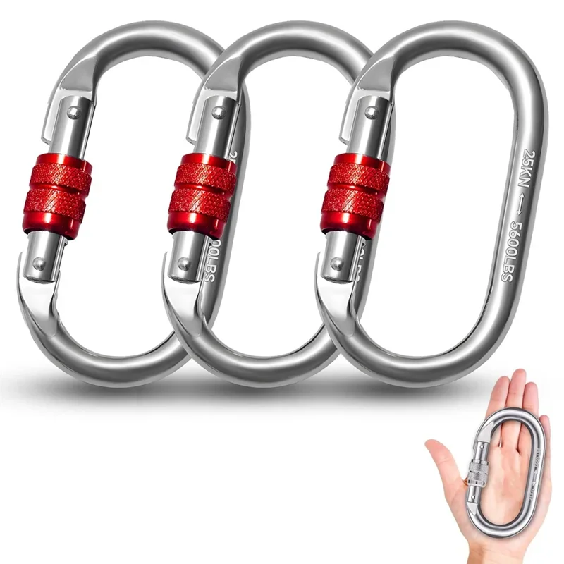 Heavy Duty Carabiner 25kN – Secure Outdoor Clip