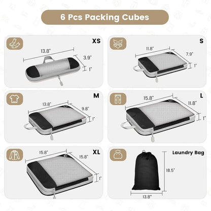 Compression Packing Cubes Set – Maximize Space & Organize