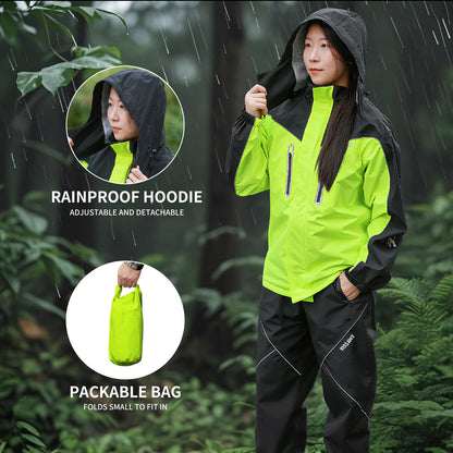 Waterproof Raincoat with Reflective Storm Protection