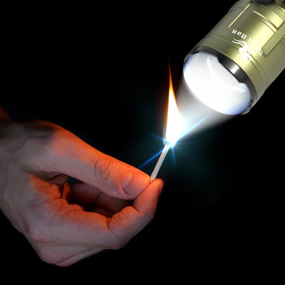 Rechargeable Zoom Flashlight 3000LM Long Distance