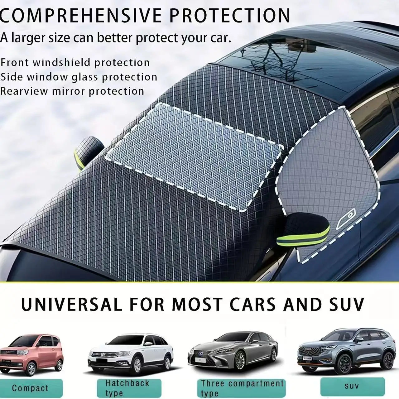Car Windshield Snow Cover Frost & Sun Protection