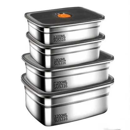Stainless Steel Camping Lunch Box Leakproof & Durable