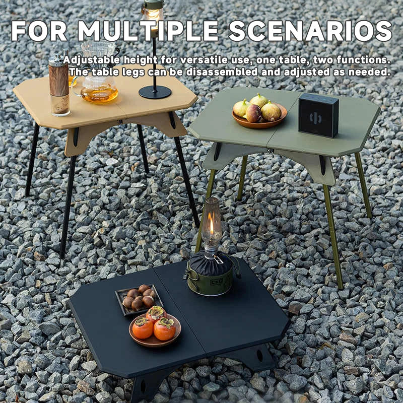 Ultralight Folding Camping Table with Adjustable Height