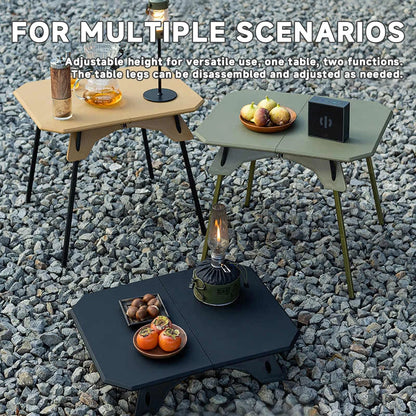 Ultralight Folding Camping Table with Adjustable Height