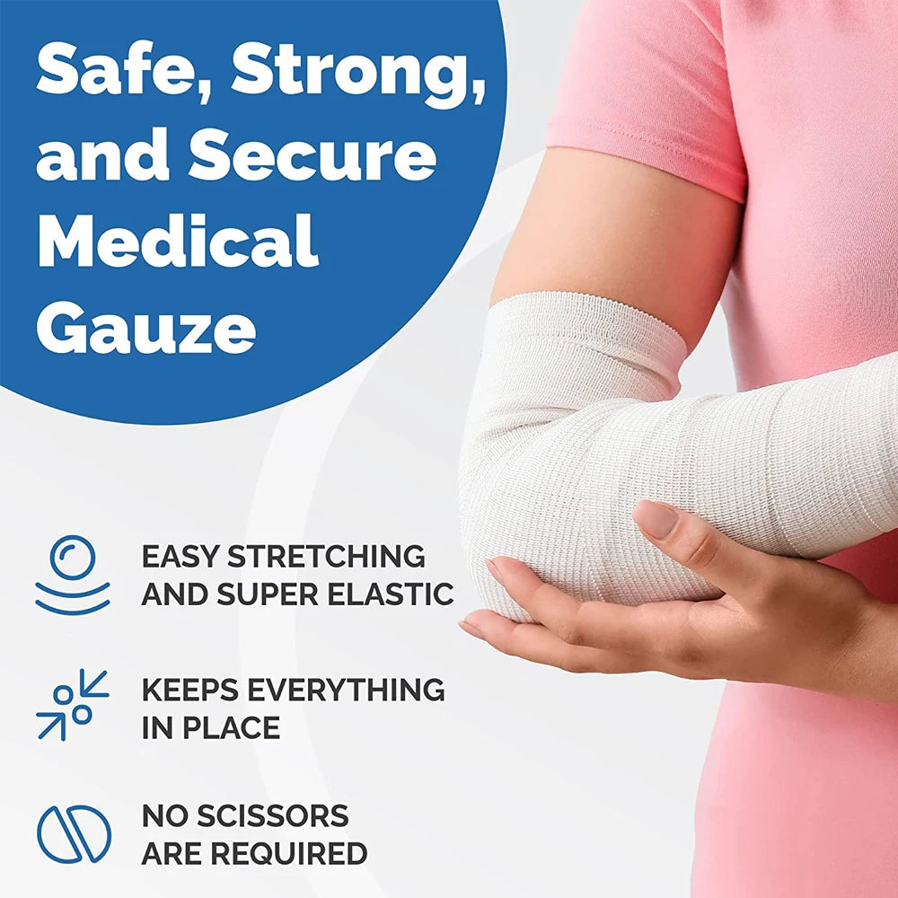 12-Pack Gauze Bandage Rolls for Emergency First Aid