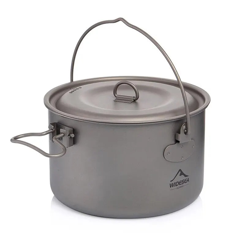 Titanium Camping Cookware Set – Lightweight Outdoor Cooking