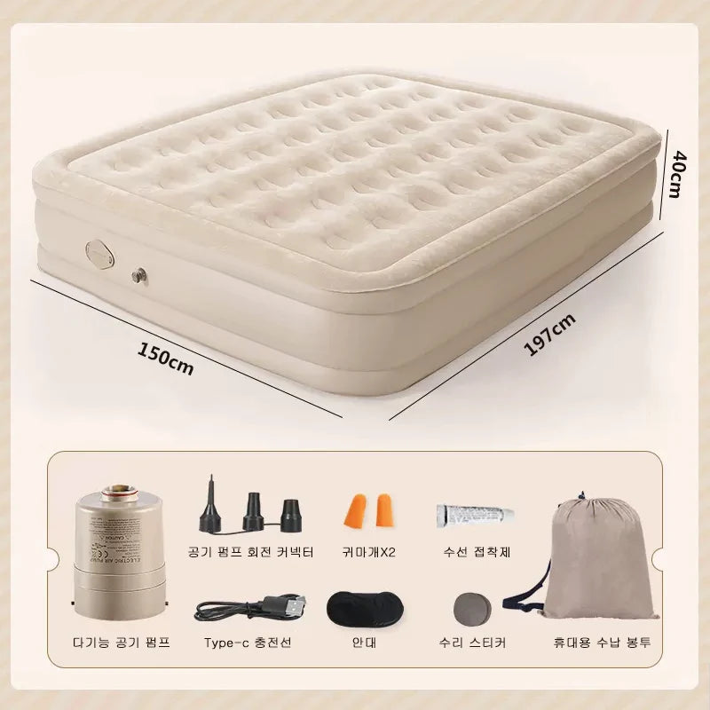 Inflatable Air Mattress Portable Comfort for Camping