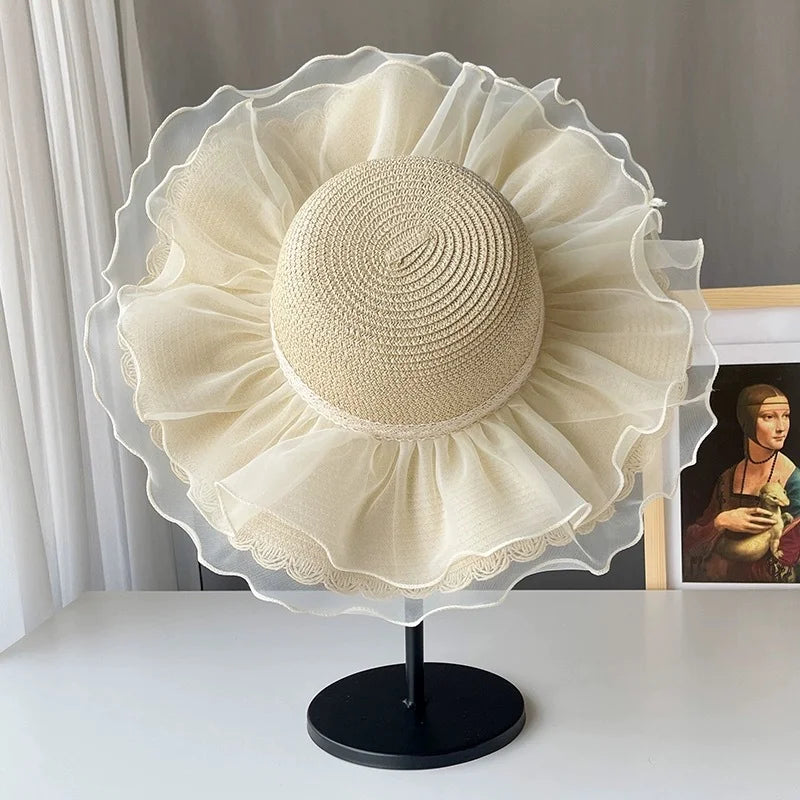 Kids Straw Sun Hat – UV Protection Beach Cap