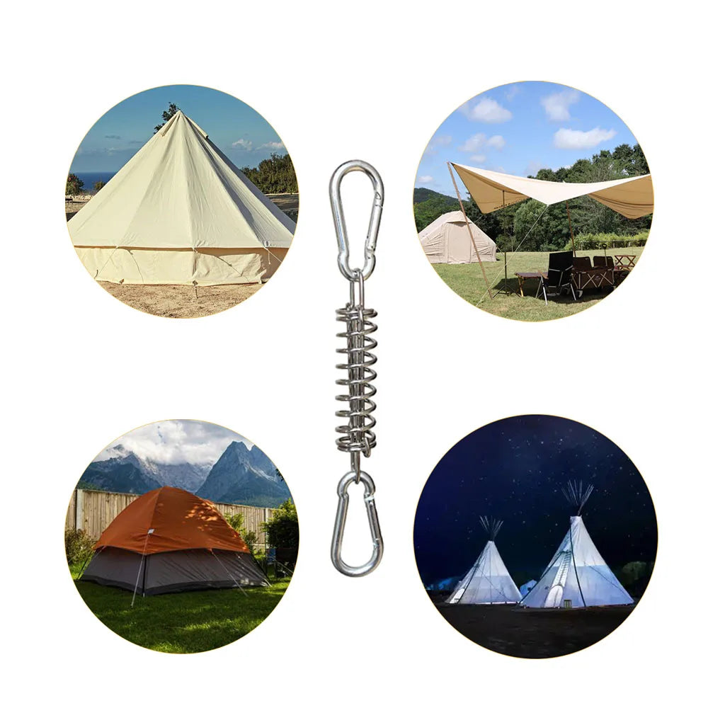 Camping Tent Wind Rope with Spring Buckle – Secure Setup