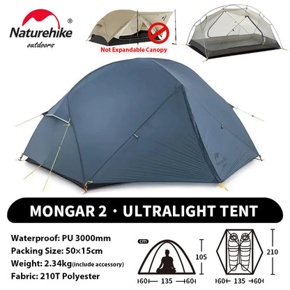 Ultralight Camping Tent 2 Person – Waterproof & Compact