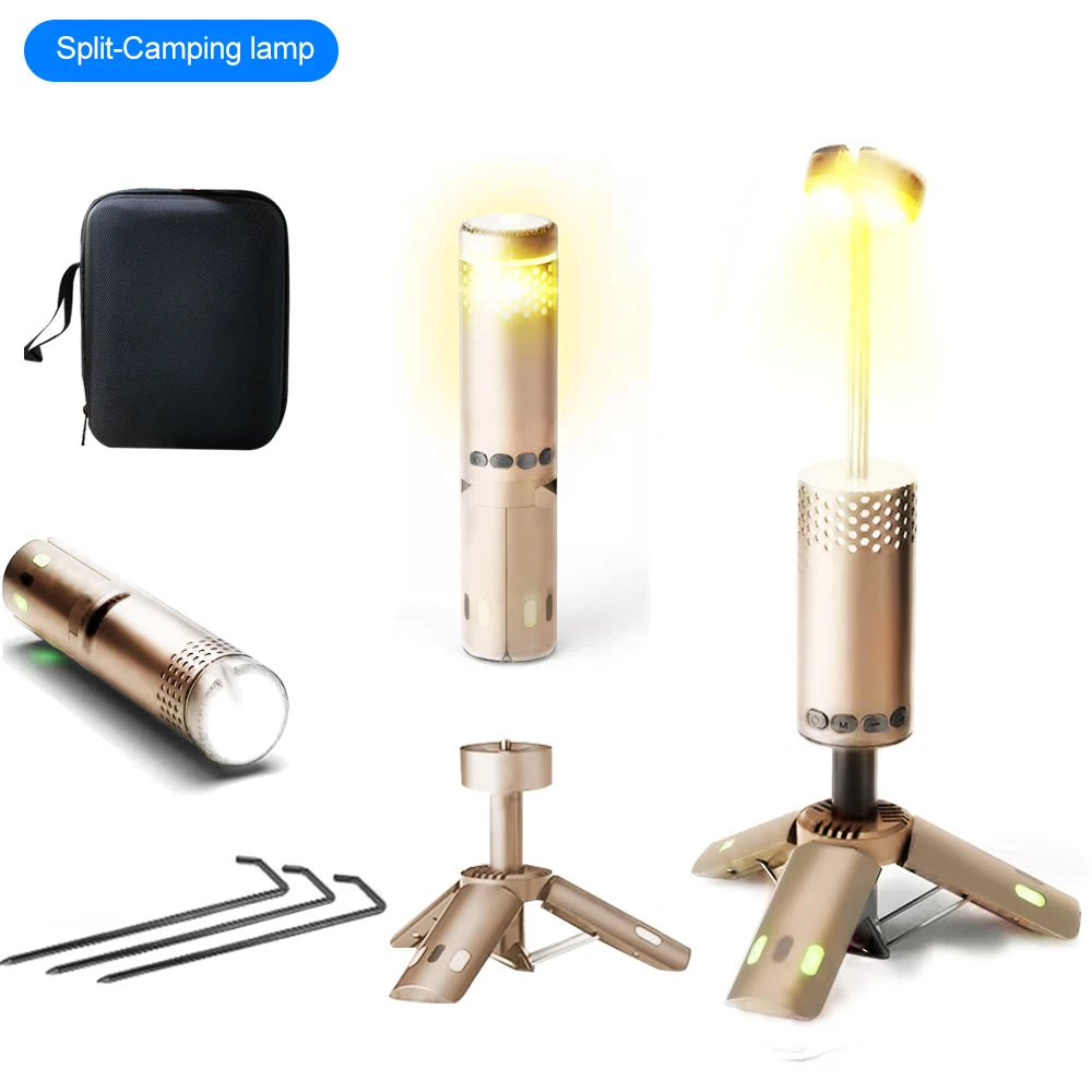 Upgraded Camping LED Flashlight – 800LM Multifunction Light