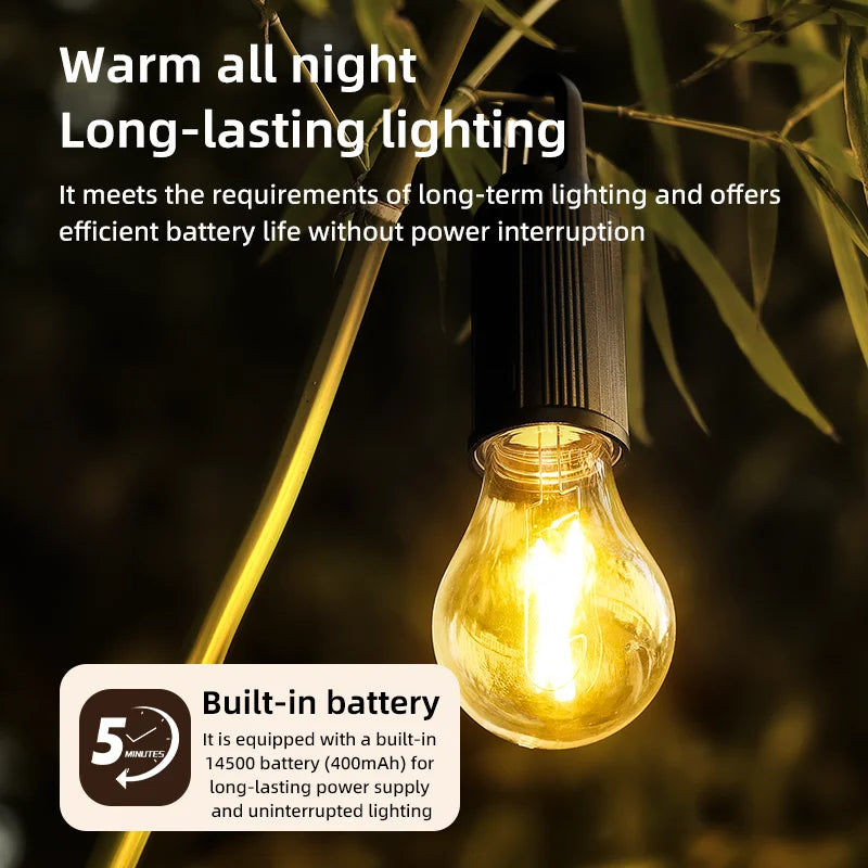 Rechargeable Solar LED Camping Lamp Waterproof & Portable