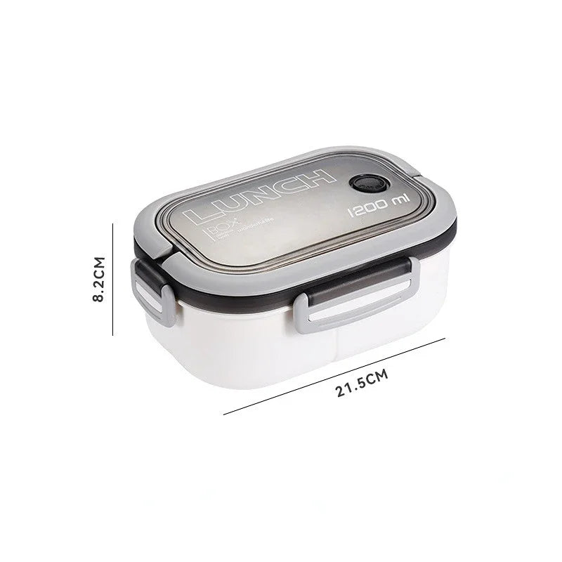 2 Layer Bento Lunch Box Leakproof with Utensils